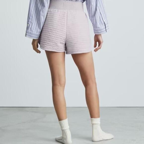 EVERLANE The Organic Cotton Quilted Short XS Heathered Orchid - Picture 3 of 14
